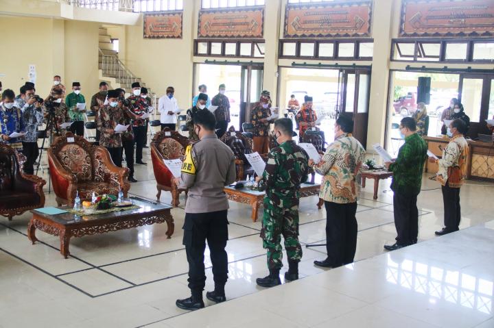 Meningkatnya Covid-19 di Lamtim, Pemkab Gelar Deklarasi Pencegahan